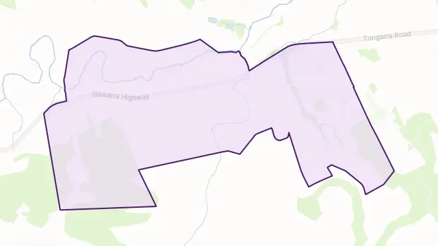 Tullimbar Area Boundary Map