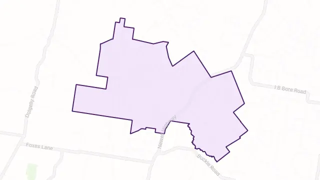Tulloona Area Boundary Map