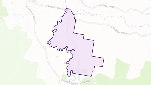 Tumut Plains Area Boundary Map