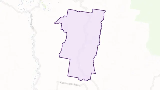 Tuntable Creek Area Boundary Map