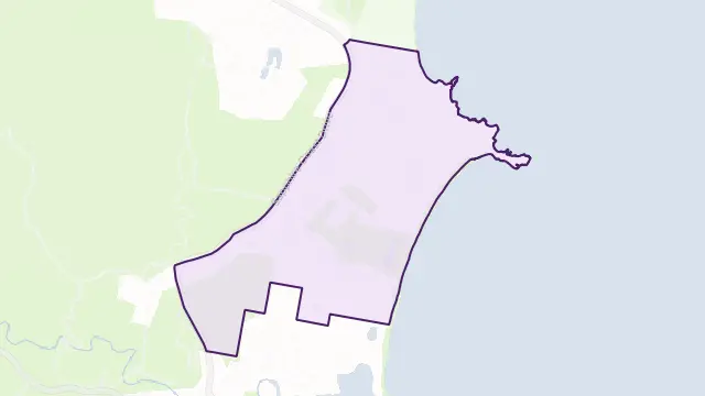 Tura Beach Area Boundary Map