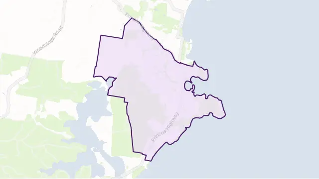 Ulladulla Area Boundary Map