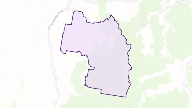 Upper Bylong Area Boundary Map