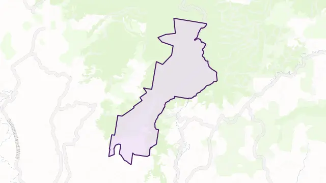 Upper Horseshoe Creek Area Boundary Map