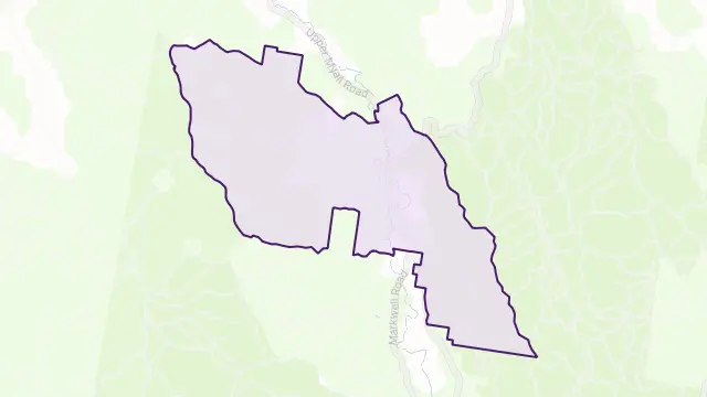 Upper Myall Area Boundary Map