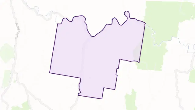 Upper Turon Area Boundary Map