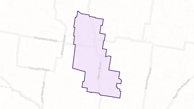 Urangeline East Area Boundary Map