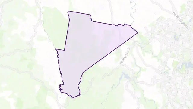 Uriarra Area Boundary Map