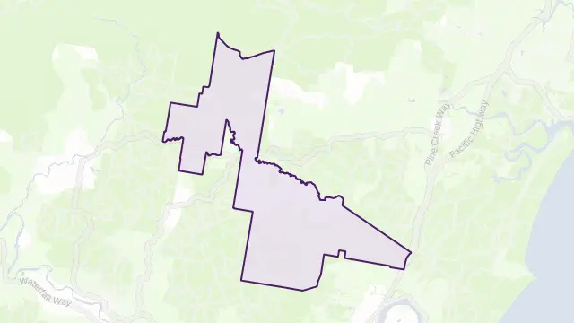 Valery Area Boundary Map