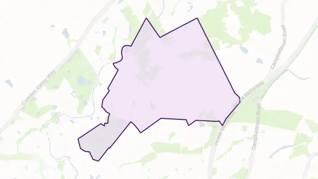 Varroville Area Boundary Map