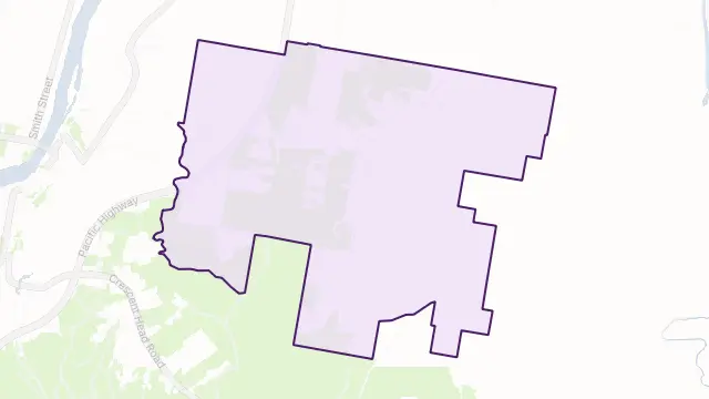 Verges Creek Area Boundary Map