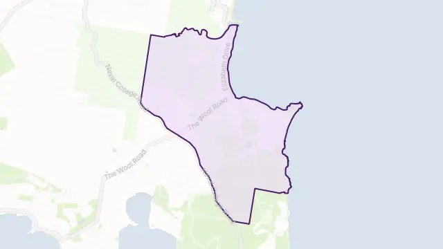 Vincentia Area Boundary Map