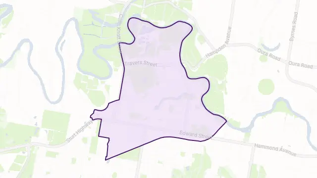 Wagga Wagga Area Boundary Map