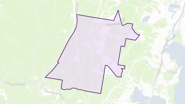 Wakefield Area Boundary Map