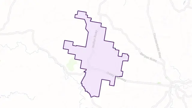 Walcha Road Area Boundary Map