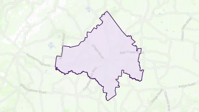 Walgett Area Boundary Map