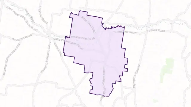 Walla Walla Area Boundary Map