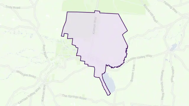 Wallanthery Area Boundary Map