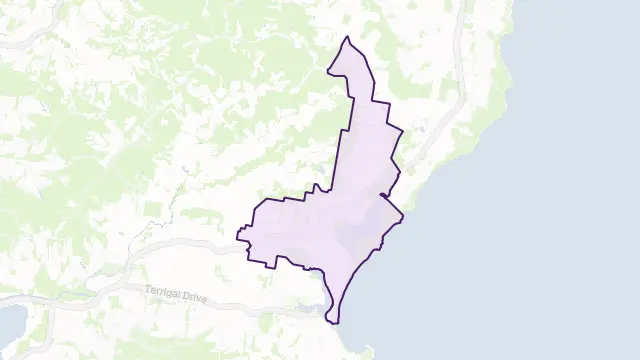 Wamberal Area Boundary Map