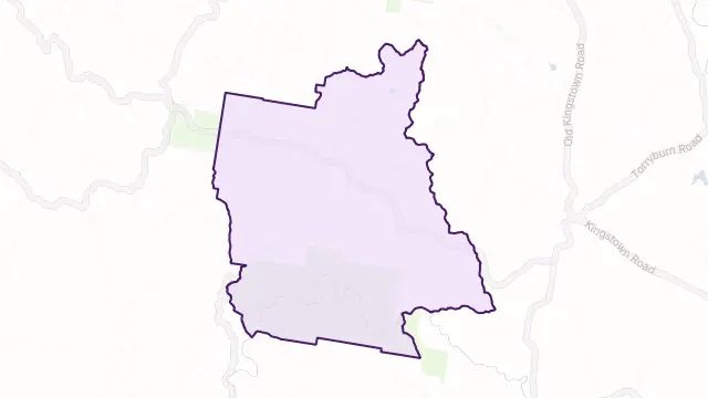 Warrabah Area Boundary Map