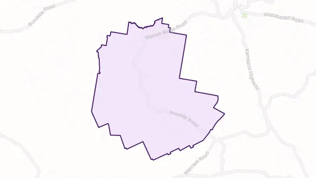 Warrah Ridge Area Boundary Map