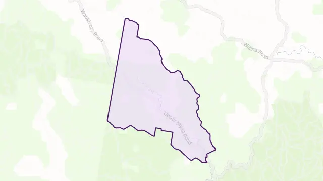 Warranulla Area Boundary Map
