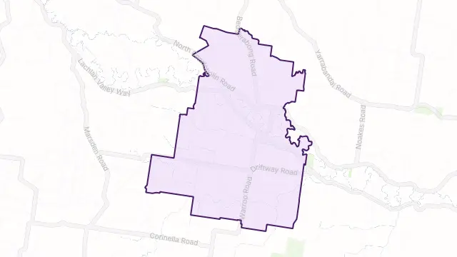 Warroo Area Boundary Map