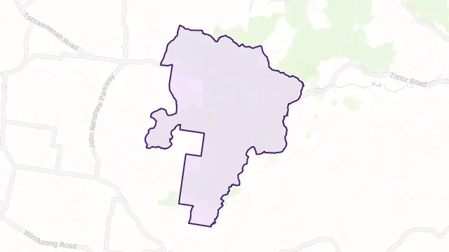 Warrumbungle Area Boundary Map