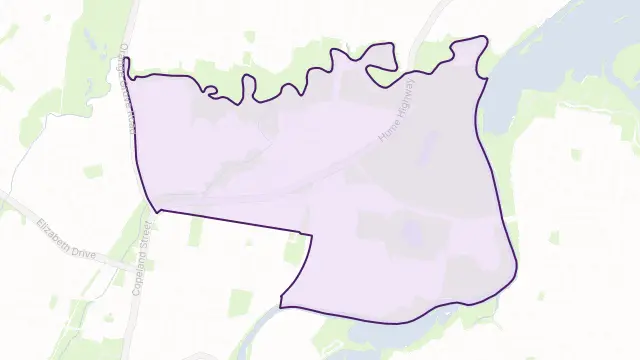 Warwick Farm Area Boundary Map