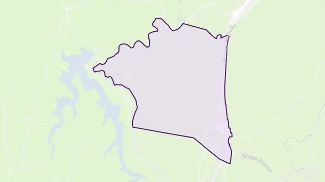 Waterfall Area Boundary Map