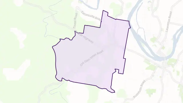 Waterview Heights Area Boundary Map