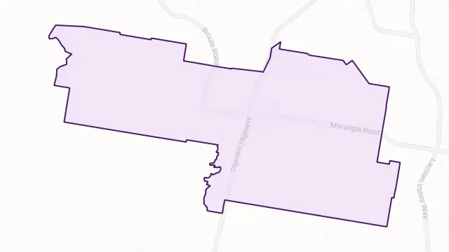 Wattamondara Area Boundary Map