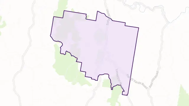 Wattle Flat Area Boundary Map