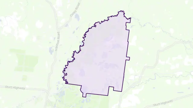 Waugorah Area Boundary Map