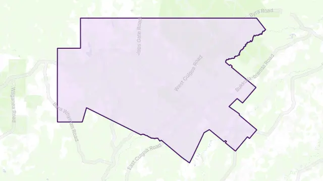 Weilmoringle Area Boundary Map