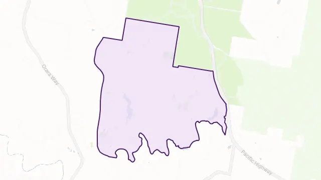 Wells Crossing Area Boundary Map