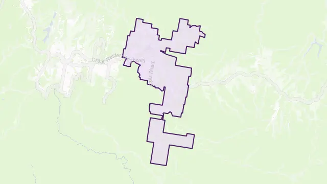 Wentworth Falls Area Boundary Map