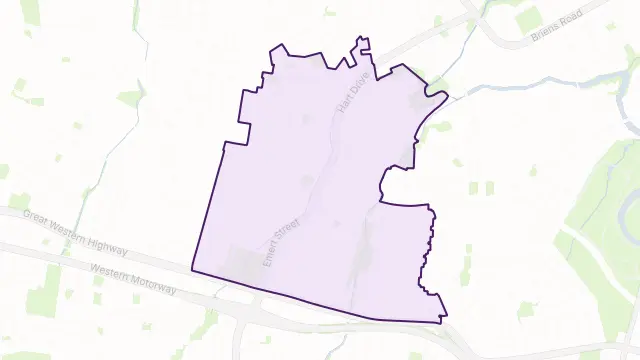 Wentworthville Area Boundary Map