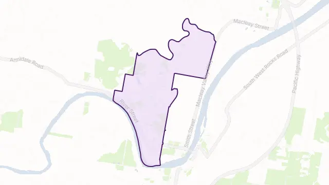 West Kempsey Area Boundary Map
