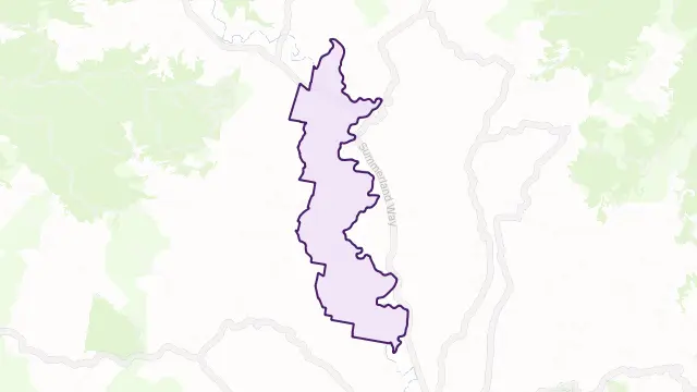 West Wiangaree Area Boundary Map