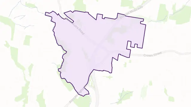 West Wollongong Area Boundary Map