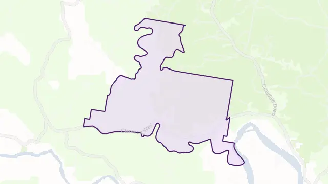Whiteman Creek Area Boundary Map