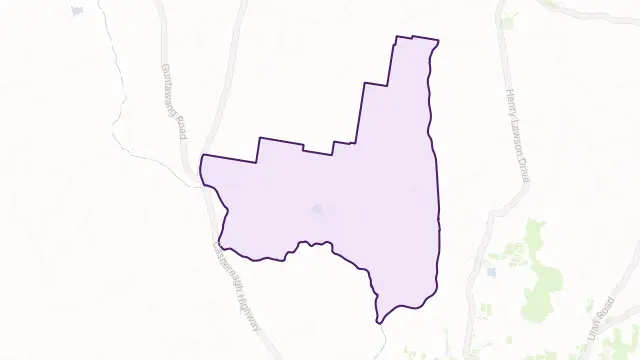 Wilbetree Area Boundary Map