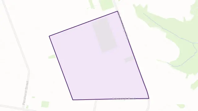 Willoughby East Area Boundary Map