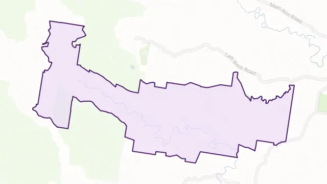 Wilsons Creek Area Boundary Map