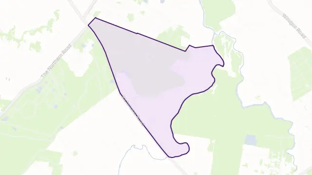 Windsor Downs Area Boundary Map