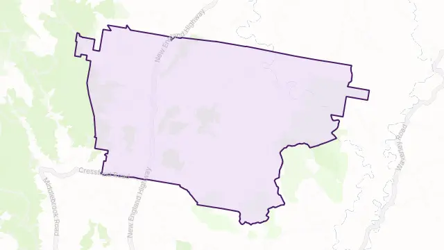 Wingen Area Boundary Map