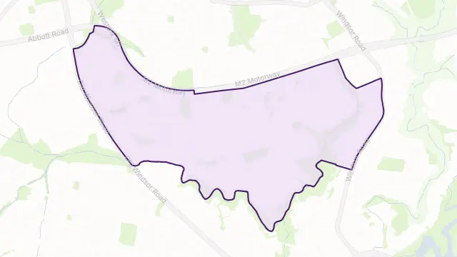 Winston Hills Area Boundary Map