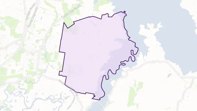 Wirlinga Area Boundary Map