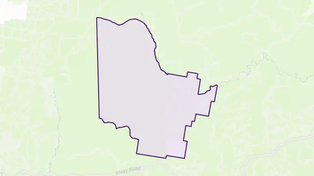 Wog Wog Area Boundary Map